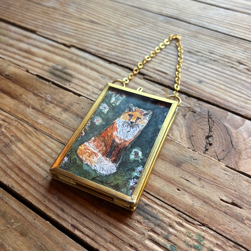 “Briar Fox” Framed Wall Hanging by Emma Walters